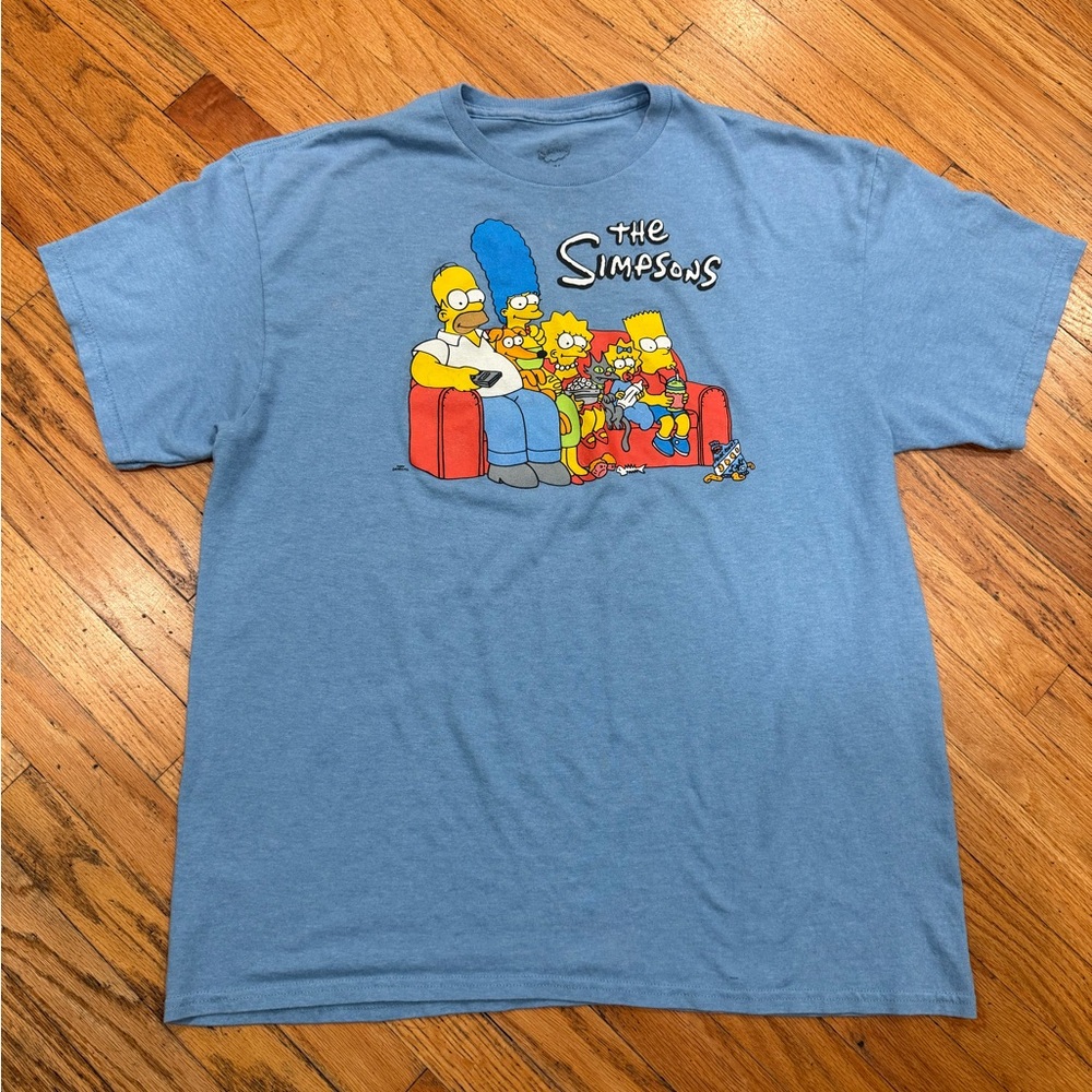 LG The Simpsons Light Blue Short Sleeve Tee